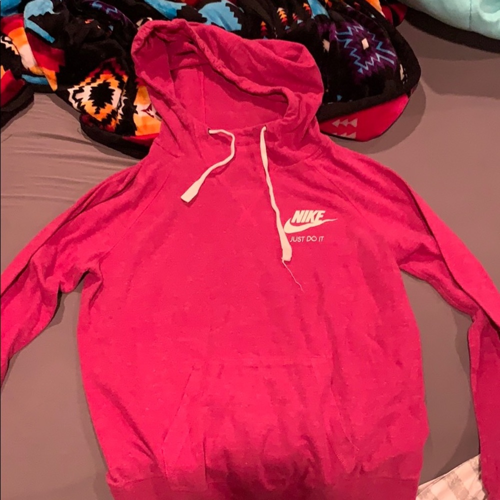 pink nike hoodie
